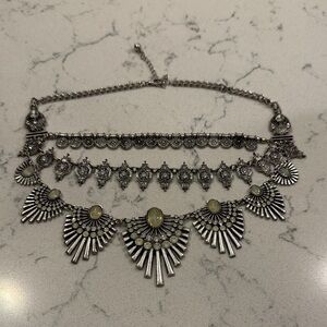Stunning Chicos necklace three layers adjustable absolutely gorgeous